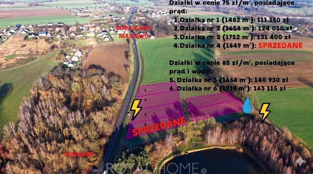 Działka Sprzedaż Grabowo