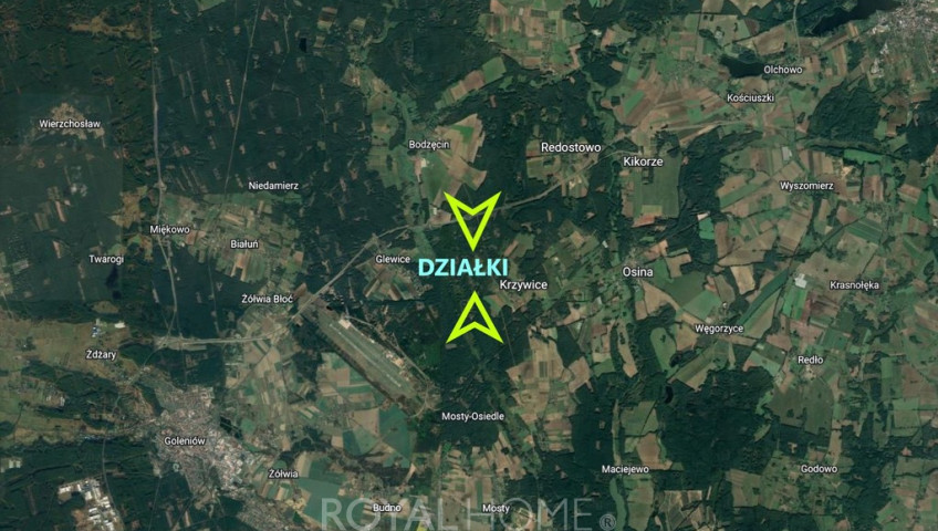 Działka Sprzedaż Krzywice